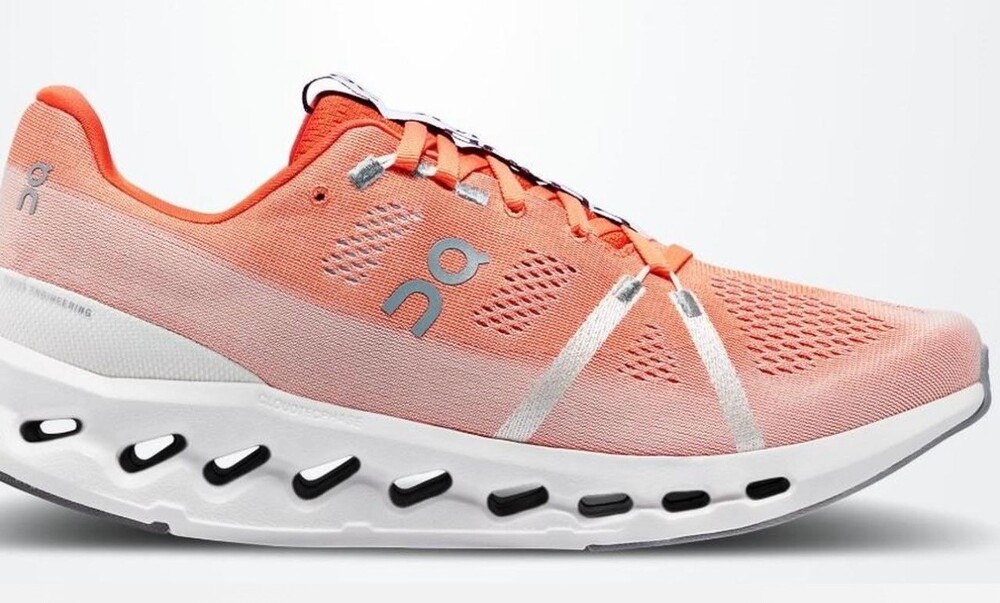 On Cloudsurfer Running Shoe Size 14 Orange Lightweight Mesh Sneakers